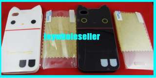 Rilakkuma Black White TPU Cat IPhone 4 Case Cover  