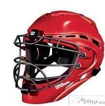 Wilson FP Pro FX softball catchers gear helmet NEWRed L  