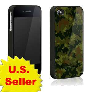   4S MORE THING Cubic Collection TPU Case (Olive Green Camo) camouflage