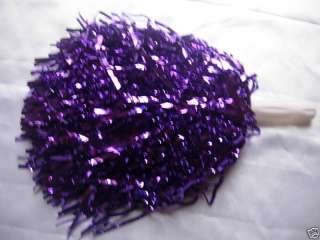 Purple Pom Poms Cheer Leader Hen party Fancy Dress  
