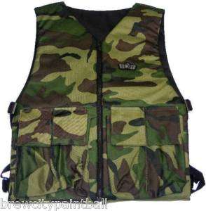 New Reversible Paintball Vest/ Chest Protector+10 pods  