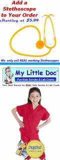 Kids Scrubs REAL Childrens Doctor and Nurse Scrub Sets  