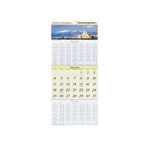    Color Landscape Three Month Reference Wall Calendar