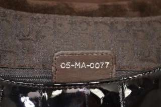 Christian Dior Croc Embossed Patent Gaucho Handbag Bag  