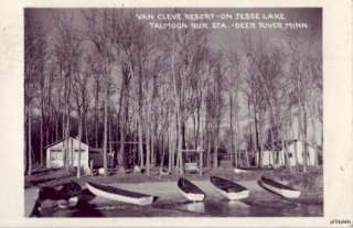 JESSE LAKE VAN CLEVE RESORT DEER RIVER, MN 1960  