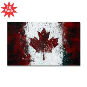   Rectangle) (10 Pack) Canadian Canada Flag Painting HD 