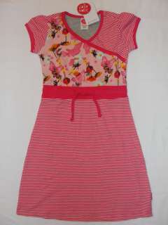 rm NWT Cakewalk Butterfly All Over Strawberry Pink Jersey Knit Dress 
