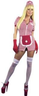    Sexy Candy Stripe Nurse Costume (SizeX small 3 5) Clothing