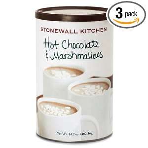 Stonewall Kitchen Hot Chocolate & Marshmallows, 14.2 Ounce Boxes (Pack 
