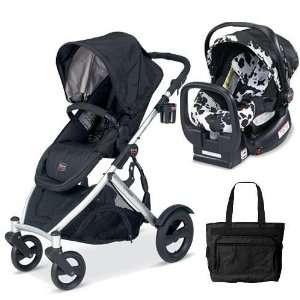 Britax U281772KIT3 B Ready Stroller and Chaperone Infant Carrier with 