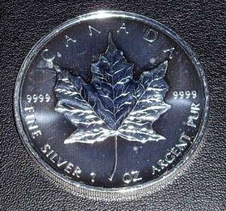 The Canadian maple leaf is highest purity (99.99%) silver coin 