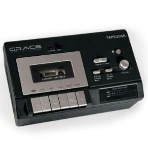   Cassette Player/Recorder 2.5in Speaker Plug & Play USB Audio Interface