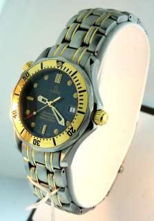 Omega Seamaster 18k Yellow Gold and Steel 36mm Watch  