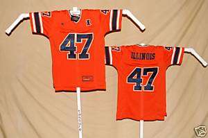 Illinois Illini FOOTBALL JERSEY Colosseum Youth Medium NWT o  