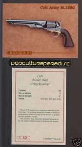 COLT MODEL 1860 ARMY REVOLVER M.1860 GREAT GUNS CARD  