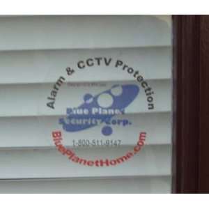 Alarm Decal CCTV Security Window Sticker, Alarm Sign, Security Warning 