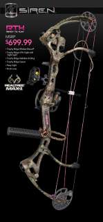 Bear 2012 Siren RTH Right Hand Compound Bow 50lb 22 to 27 Draw 275R 