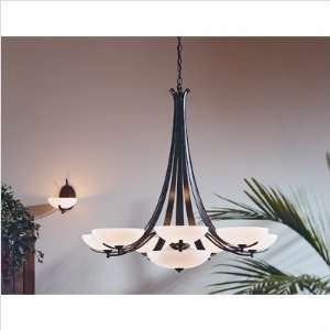  Aegis Nine Light Chandelier Finish Natural lron, Shade 