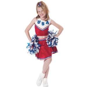  Childs USA Cheerleader Costume (X Small 4 6) Toys 