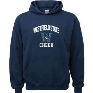  Westfield State Owls Navy Youth Cheer Arch Hooded 