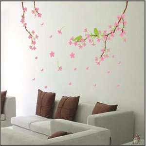   flower   Easy wall decor sticker wall decal   Cherry Blossom Flower
