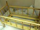 VTG Antique baby doll crib bed original matress Super COOL  
