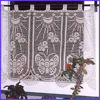 HassDesign Filet Crochet CURTAIN Patterns   signed bk  