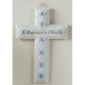  Baptism Wall Cross Baptized in Christ for Boy Baby