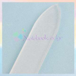 Color Crystal Glass Nail Files Durable File Case 5.5  