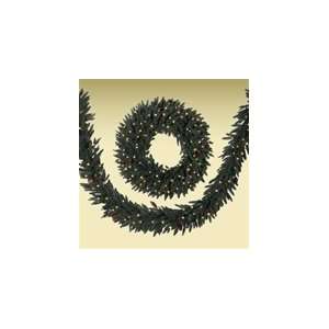 48 Aspen Silver Fir Artificial Christmas Wreath with Clear Lights and 