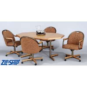  Chromcraft Zip Ship 6 Set Table And 4 Caster Chairs