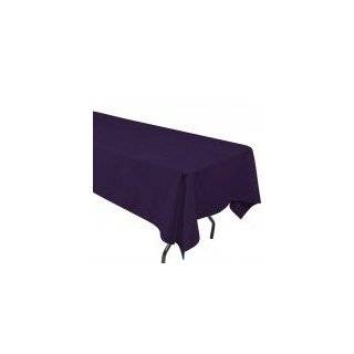 60 inch x 120 inch Rectangular Purple Tablecloth (Polyester)