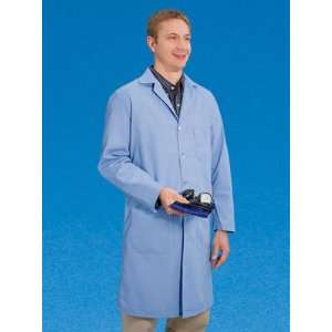  Mens Blue Cotton Lab Coat   Size 44