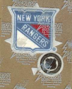 New York Rangers 2 1/2 inch Lextra Iron On Logo Patch  