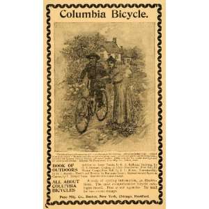  1893 Ad Antique Pope Columbia Bicycles Bikes Cycling 