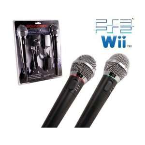   Wii/PS3/PS2/PC Perfect Sound Wireless Karaoke Microphones Video Games