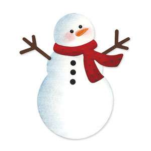 Sizzix die cut Excellent gently used ~ Snowman  