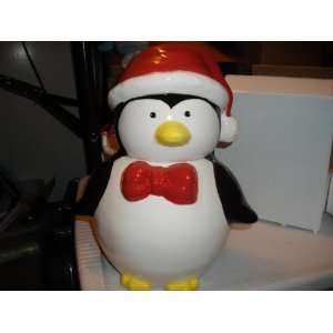 Christmas Penguin Cookie Jar 