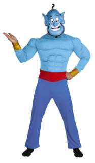 Aladdin Genie Muscle Adult Standard Size Costume 44  