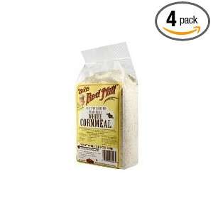 Bobs Red Mill Cornmeal White (Medium Grind), 24 ounces (Pack of4 