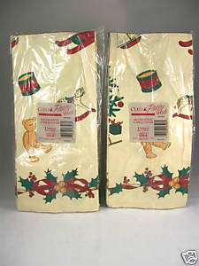 Pc Paper Christmas Festive Tablecloths Disposable NEW  