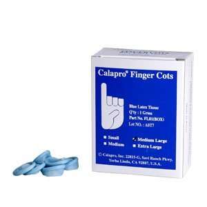  Large Latex Finger cots, Blue