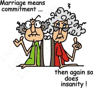 Custom Personalized Mouse Pad   Marriage Commitment Insanity Funny 