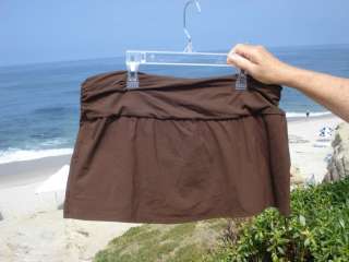 Lands End Choc Brown Skirt Hides Tummy Asst Sizes  