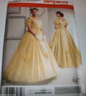 Simplicity 2881 Antebellum Civil War Dress Pattern  