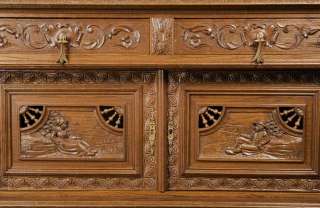   very Dutch style turned finials. The drawers have brass drop pulls