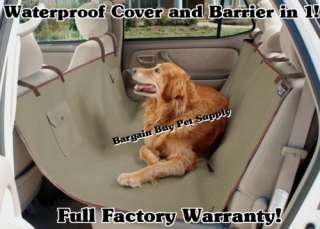 WATERPROOF Dog Pet Car Back Seat COVER & BARRIER in 1 891293000422 