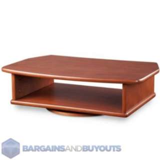 TV/DVD Tabletop Turntable Stand Dark Cherry 350417  