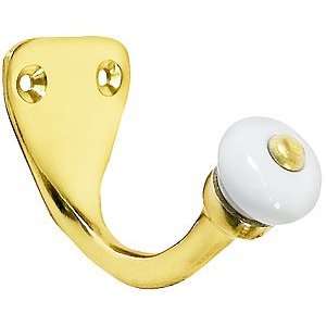  Decorative Brass Hooks. Solid Brass Coat Hook with 