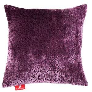  Premium Decorative Throw Pillow, Velvet   Argyle Purple 